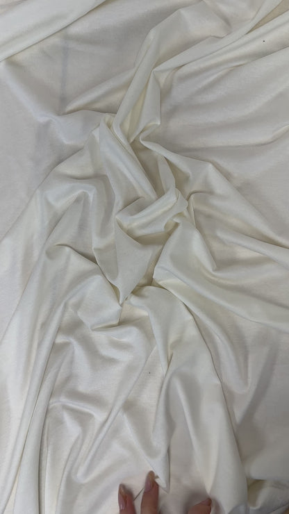 Ecovero Viscose Spandex Jersey - Ivory