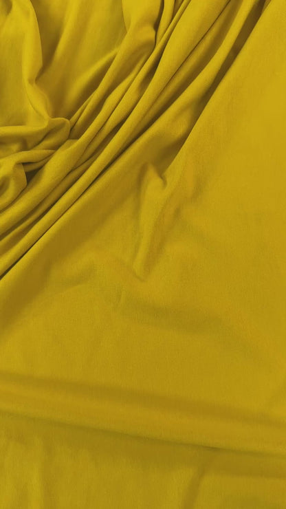 Bamboo Cotton French Terry - Mustard