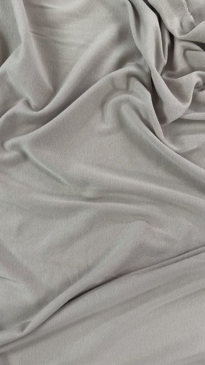 Bamboo Cotton 1x1 Rib Knit - Fawn