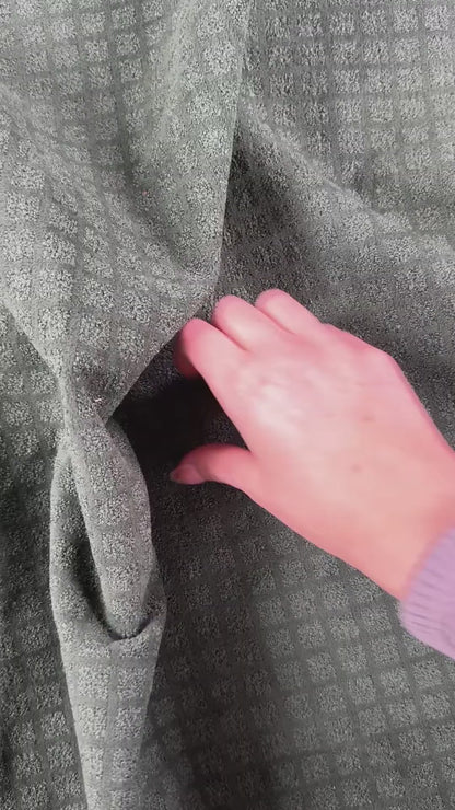 Polyester Velvet Upholstery Fabric  - Green - Film Studio Deadstock