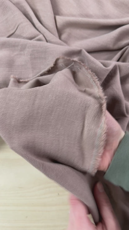 Silky Linen Viscose Noil - Quartz