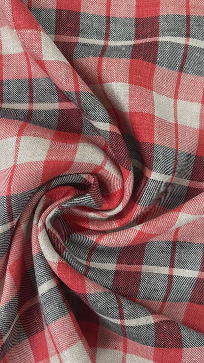 Yarn Dyed Plaid - Linen / Cotton - Deadstock Fabric