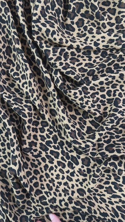 Leopard Print - Viscose Rayon Challis