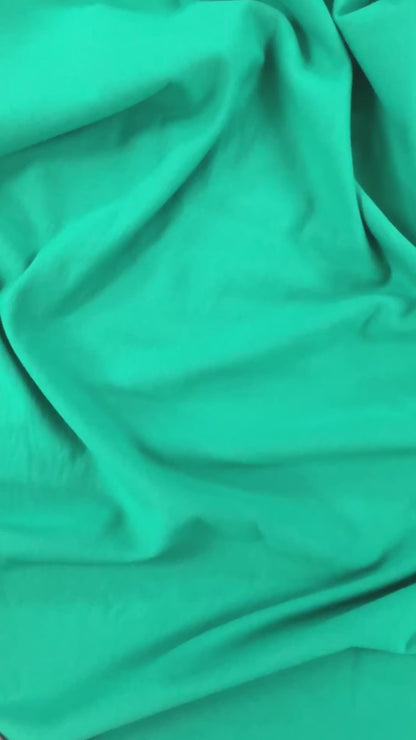 Bamboo Cotton Sweatshirt Fleece - Holly Green