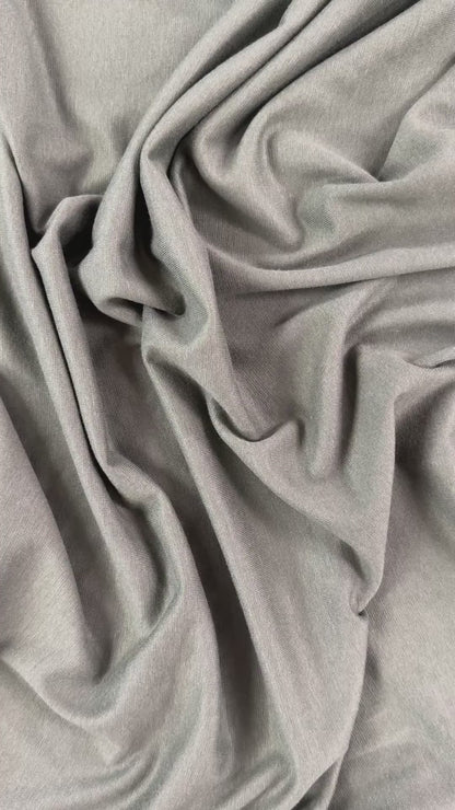 Bamboo Cotton 1x1 Rib Knit - Moss