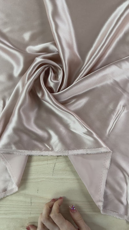 Silk Charmeuse - Blush - 19 Momme - Crepe Back Silk Satin