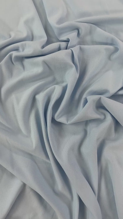 Bamboo Cotton French Terry - Frost Blue