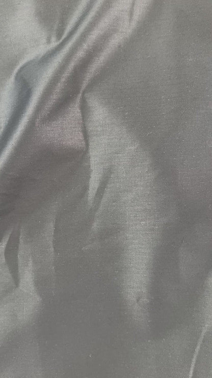 Organic Cotton Hemp Herringbone Twill - Black