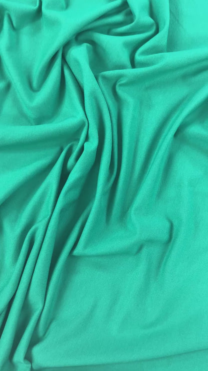 Bamboo Cotton French Terry - Holly Green