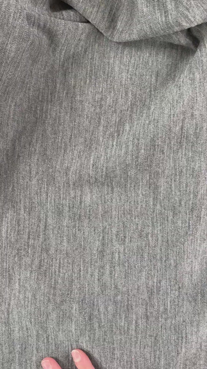 Wool Double Knit - Heathered Grey - Film Studio Deadstock