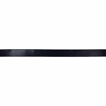 ELAN Double Face Satin Ribbon 12mm x 5m - Black - Full Spool