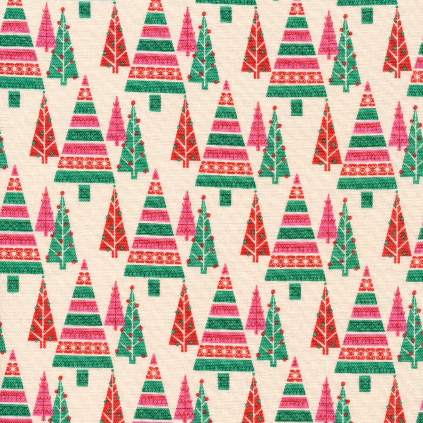 Pretty Pines - Organic Quilting Cotton Fabric - GOTS