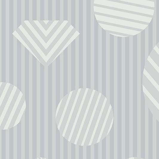 Geometric Patterns - Grey - Cotton Quilting Fabric
