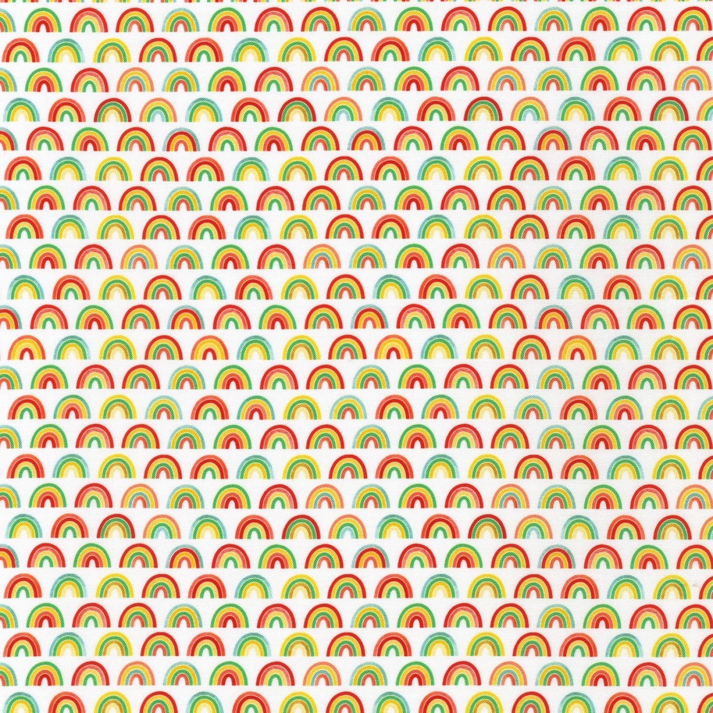 Small Rainbows - Bright - Ann Kelle  - Digital Print - Cotton Fabric