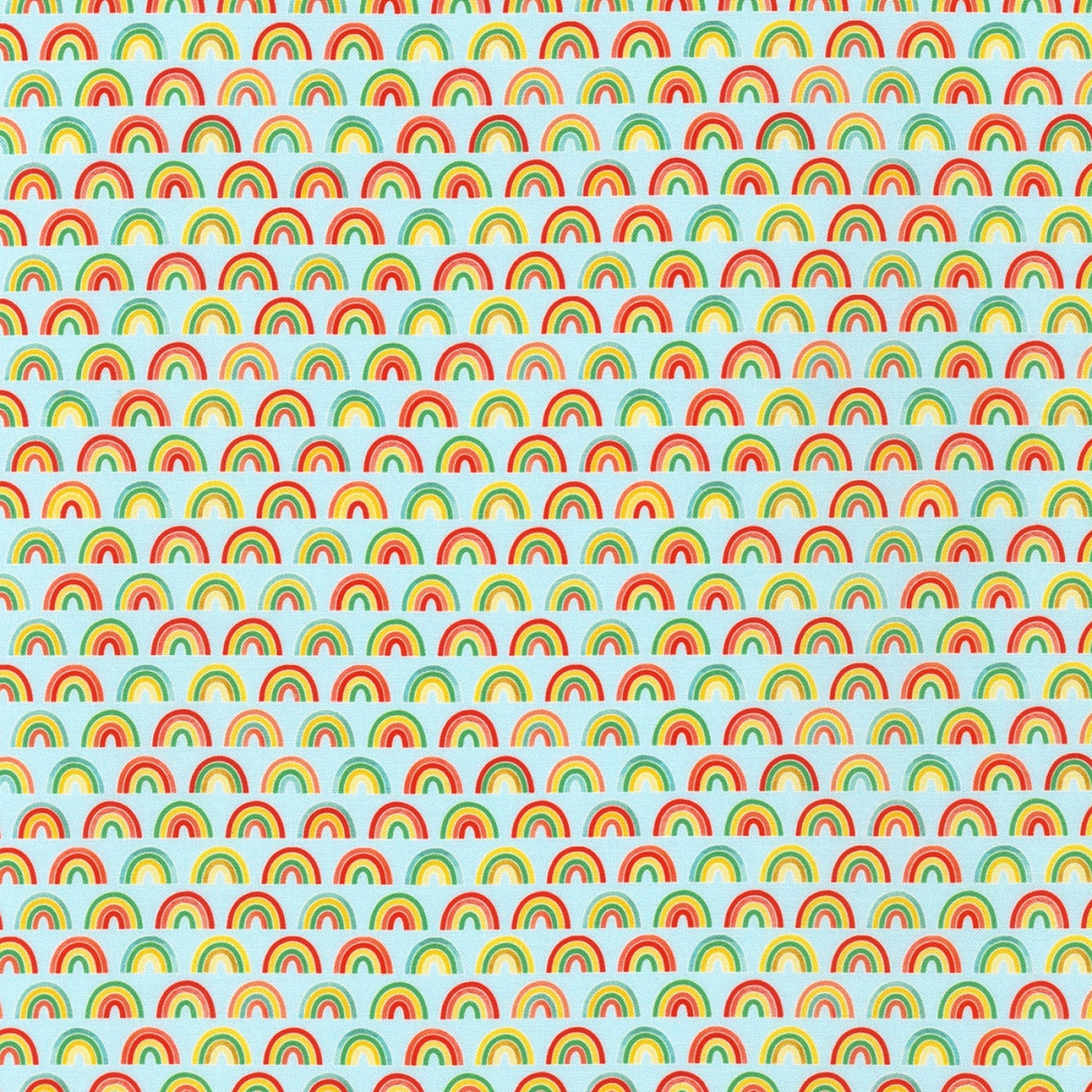 Small Rainbows - Blue - Ann Kelle - Digital Print - Cotton Fabric