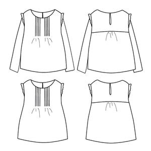 Ikatee - HELLEBORE blouse - Kids 3/12Y - Paper Sewing Pattern