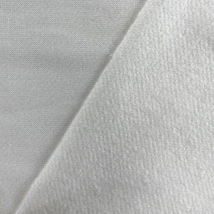 Bamboo Organic Cotton Natural White Fleece Fabric, 340GSM