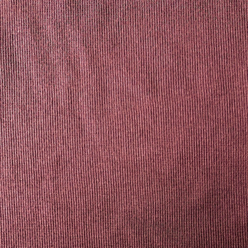 Bamboo Cotton Rib 2x2 Rose Brown