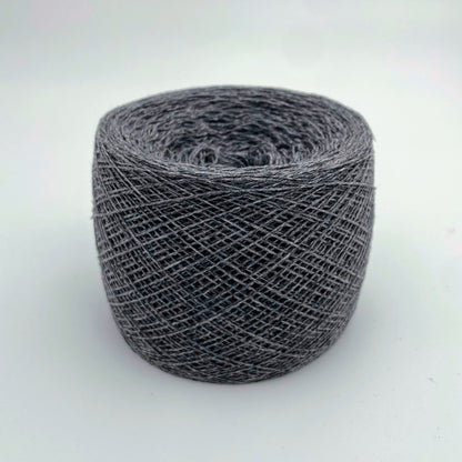 100% Cashmere Yarn - Deadstock Yarn - Made in Italy - Dark Heather Grey - Lace Weight  - 100g