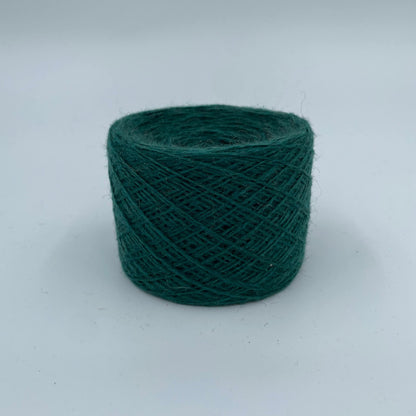 Baby Camel - Camello - Deadstock Yarn - Made in Italy - Ultramarine Green - Fingering Weight  - 200g cone