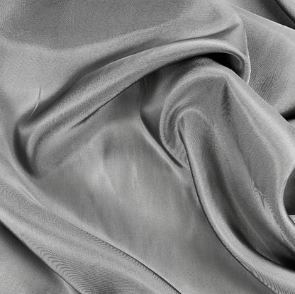 Two Tone Yarn Dyed Dark Gray Bemberg Lining Cupro Rayon Fabric