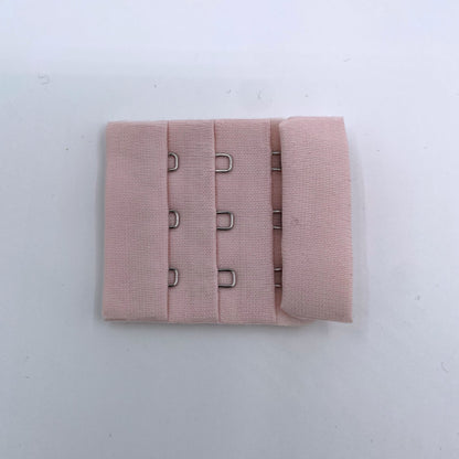 Hook and Eye Bra Closure - Pink - 3 x 3