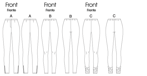 McCall's M6173 Misses'/Miss Petite Pants and Leggings Y(XSmall-Small-Medium)