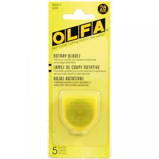 Olfa - 28mm Tungsten Tool Steel Rotary Blades - 5 pack