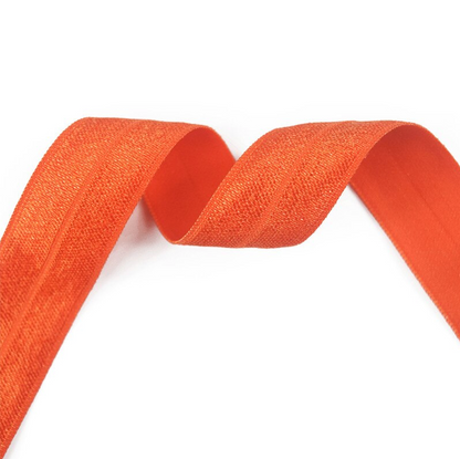 3/4" (20mm) Fold Over Elastic FOE - Orange - By The Yard