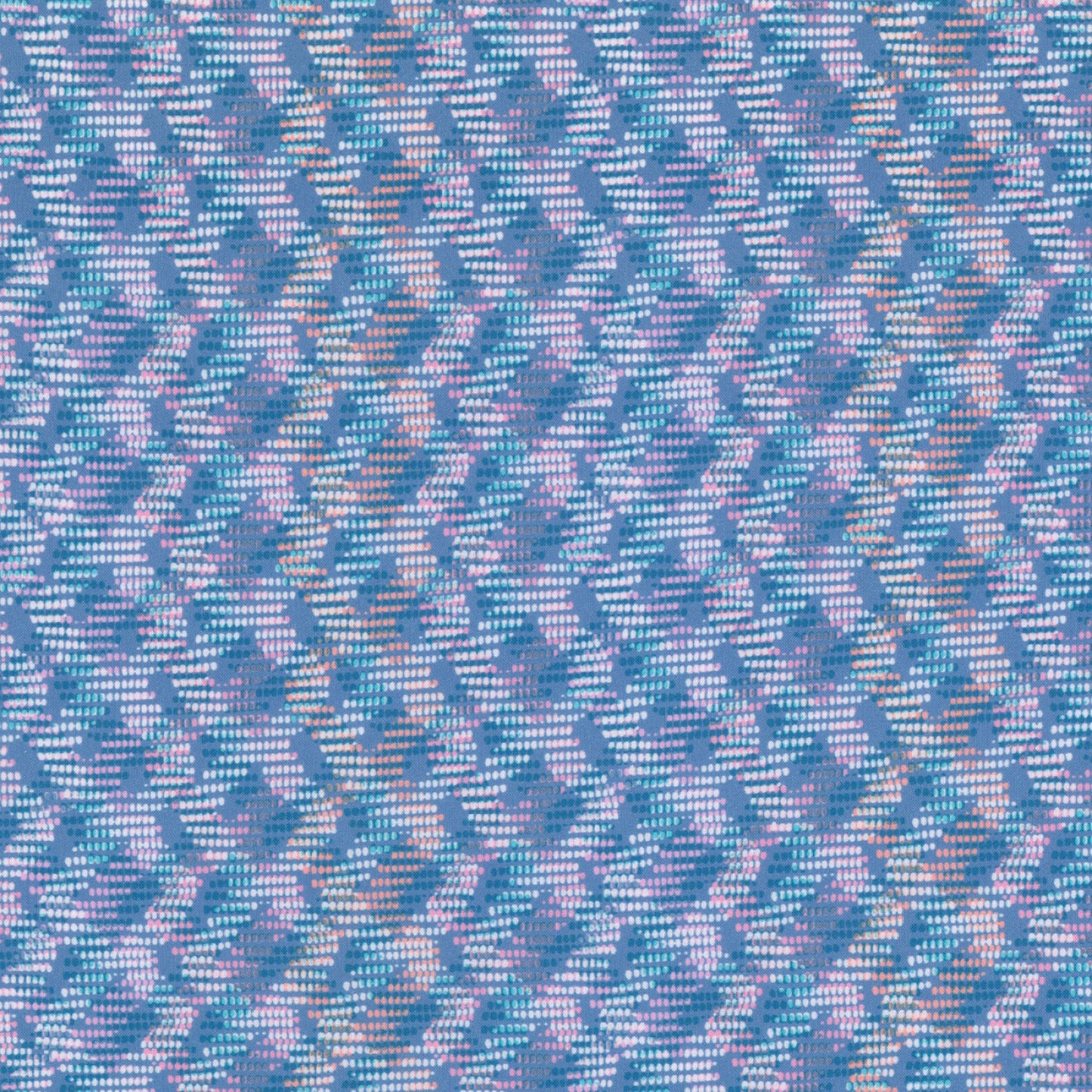 Wilshire - Diamonds - Periwinkle - Wishwell - Digital Print - Cotton Fabric