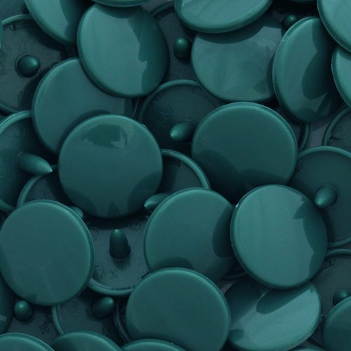 KamSnaps Plastic Snaps Size 20 - D345 Deep Sea Green - Glossy - Package of 20 Sets