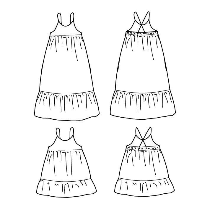 Ikatee - LENA - Shirt & dress - Kids 3/12 - Paper Sewing Pattern